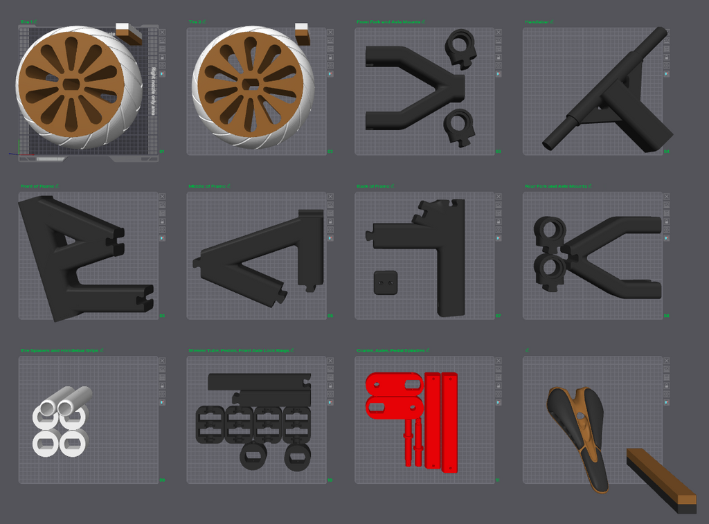 3D Printed Bike Files (v2)